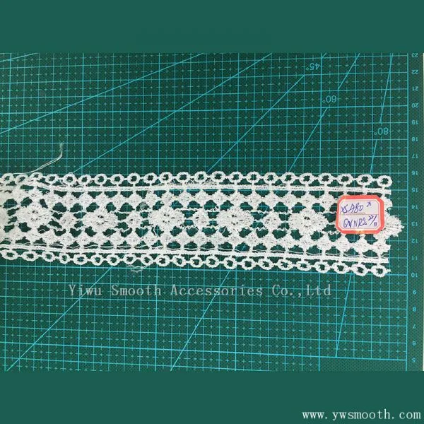 White Embroidery Lace Garment Accessories Water Soluble Cotton Fabric Textile photo-2