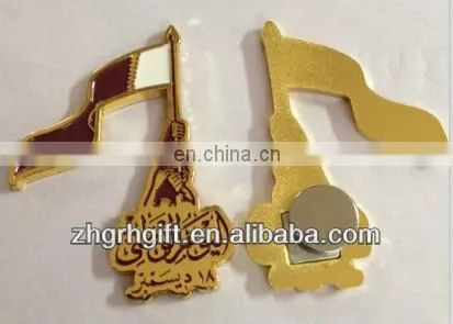 Customized Pin for Qatar National Day With Gift Box
