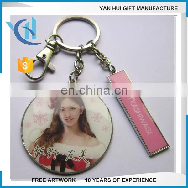 Hot Sale Rhinestone Tassel Keychain Horse Animal Zinc Alloy Metal Keychain Custom Ring Key Chain Tassels Keychain photo-2