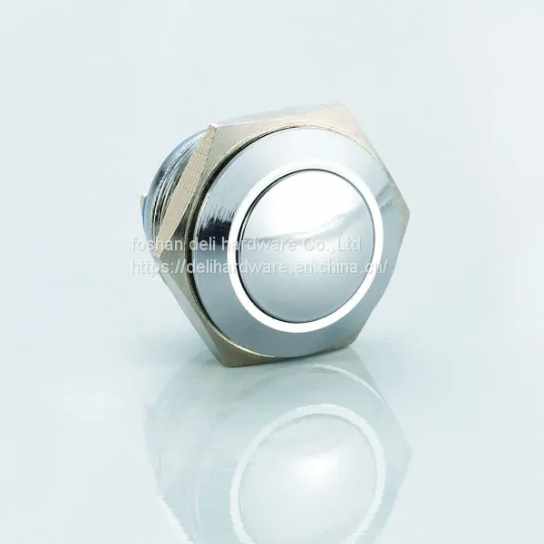 12 Volt Led Pcb Waterproof Metal Push Button Switch photo-2