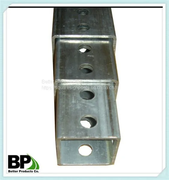 Galvanized ASTM A500 Galvanized Square Tube Sign Post Made in China photo-2