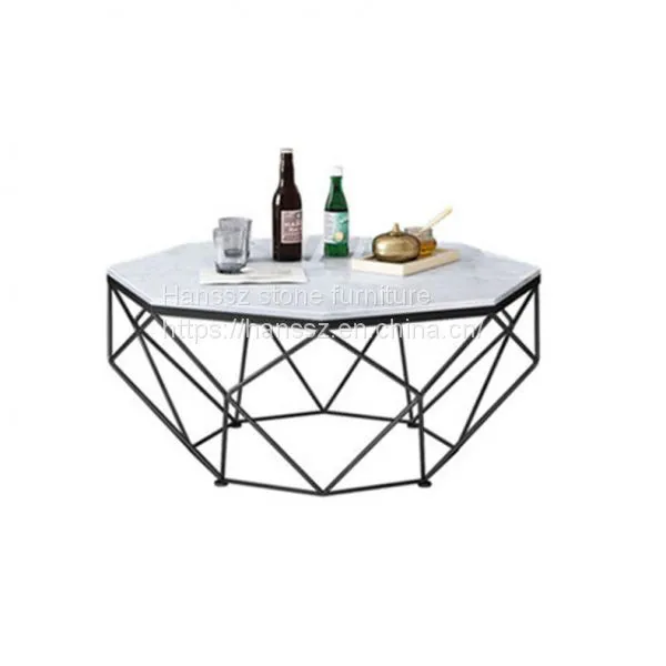 Artificial Marble Stone Restaurant Tabletop Used Coffee Shop Table
