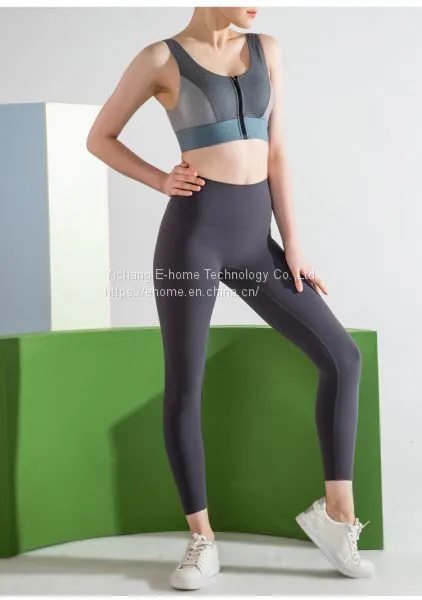 Custom High Waistband Ladies Skinny Workout Yoga Leggings Pants Set photo-5