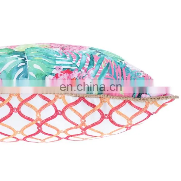 Hot Style Square Double Sides Flower Printed Outdoor Pillows Decorative Throw Pillows photo-5