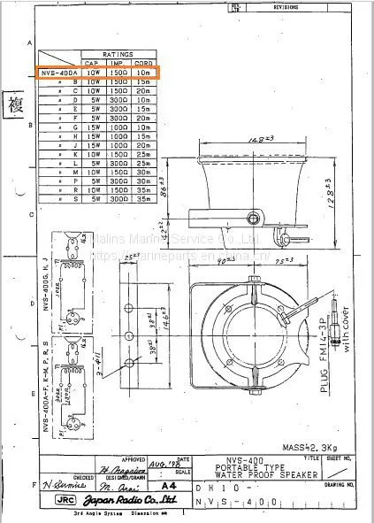 MS-10GPML4 Horn Speaker for Marine Public Address System photo-5