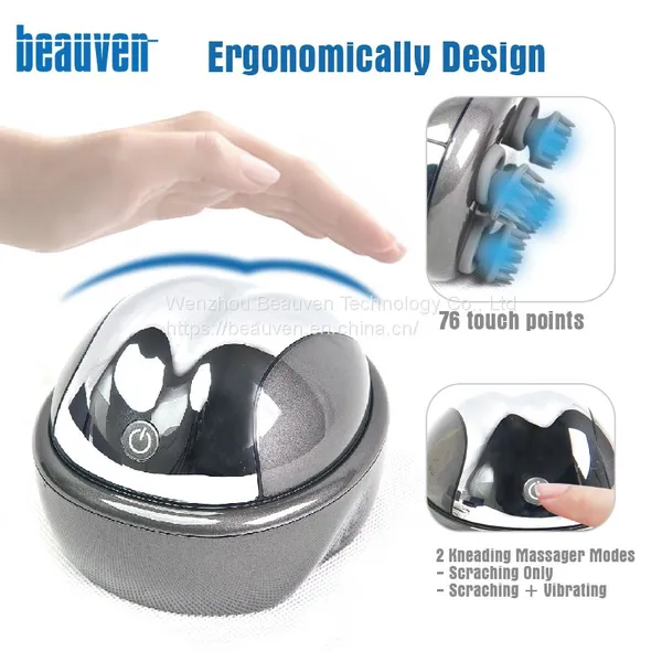 Rechargeable Waterproof Head Scalp Electric Massager Head Massager photo-2