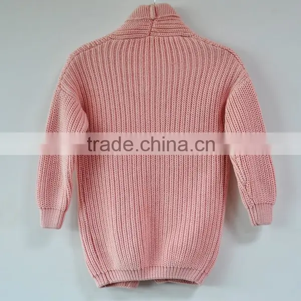 Winter Outer Coat Cotton Sweater 100% Pure Cotton Cardigan Sweater for Girl photo-2
