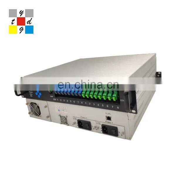 Warranty Period of 3 Years! 8 Port 22dbm With WDM 1550nm Catv Optical Amplifier EDFA WITH WDM PON Edfa photo-3