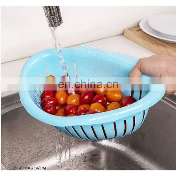 Plastic Fruit Vegetables Washing Basket Colander photo-4