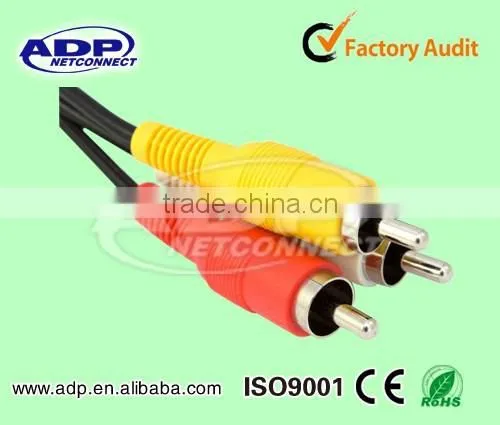 High Quality 3RCA -3 RCA Audio Video Cable Male To Male 1.8M 2M photo-1
