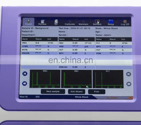 KD3800 CE Approved Lab Equipment 3 Part Fully Automatic Hematology Analyzer Price With 60 Tests Speede photo-2