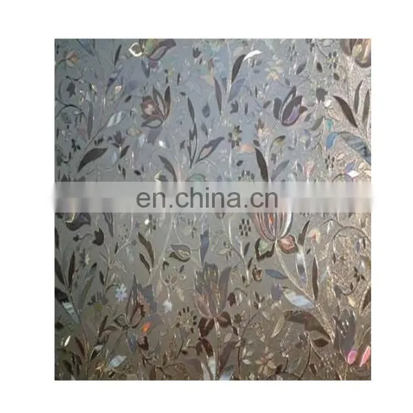 Clear Customized Design Tempered Stained Frosted Decorative Embossed Pattern Glass photo-3