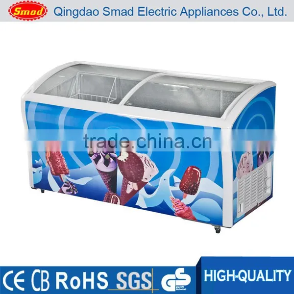 Home Use Manual Defrost Ice Cream Horizontal Freezer With Compressor photo-4