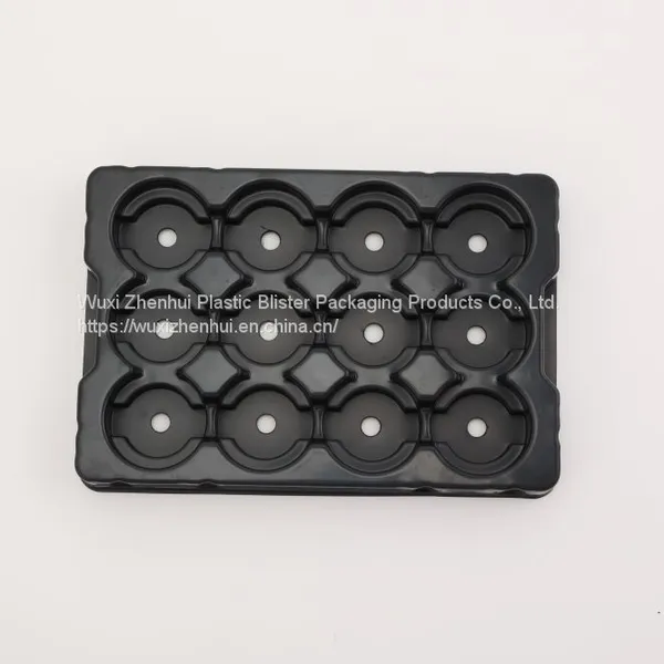 Black ABS Thermoformed Plastic Blister Trays Plastic Packaging Clamshells photo-3