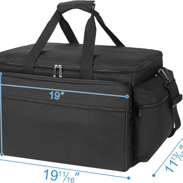 Cable File Bag With Detachable Dividers, DJ Gig Bag Cord Organizer Case photo-2