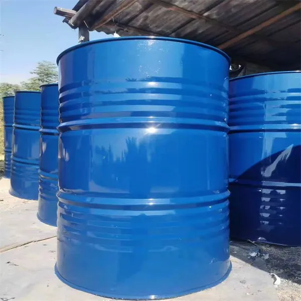 Wan Shuo Production Appearance Painting 200 Liters Galvanized Barrel Second-hand Lubricating Oil Barrel Black 200L Paint Barrel. photo-5