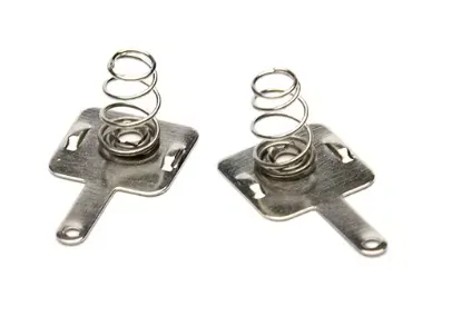 OEM Customized Metal Stainless Steel Electrical Remote Control Battery Holder Spring AA Contacts Spring photo-2