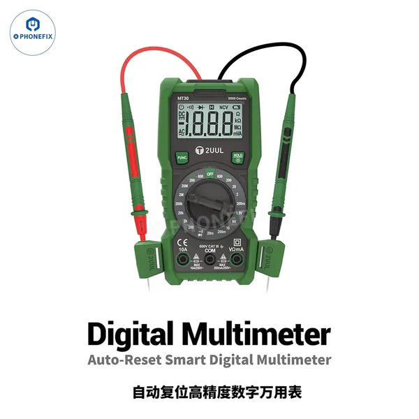 2UUL MT30 Intelligent Digital Multimeter for Phone & PCB Diagnostics