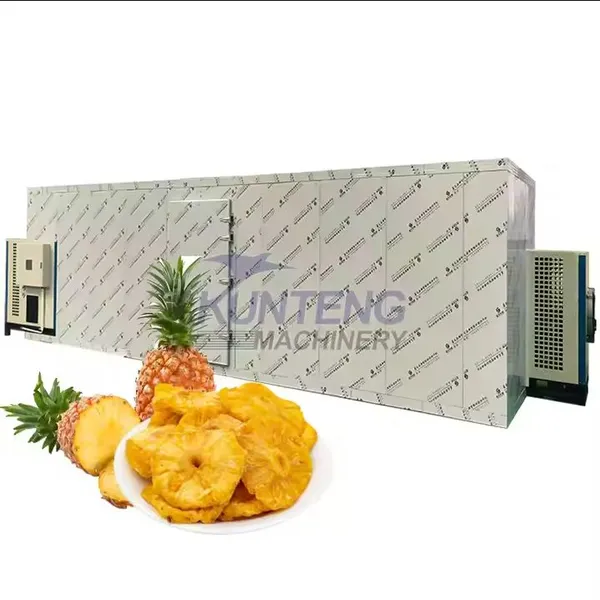 Pineapple Orange Mango Heat Pump Tray Drying Machine Dried Pineapple Production Line