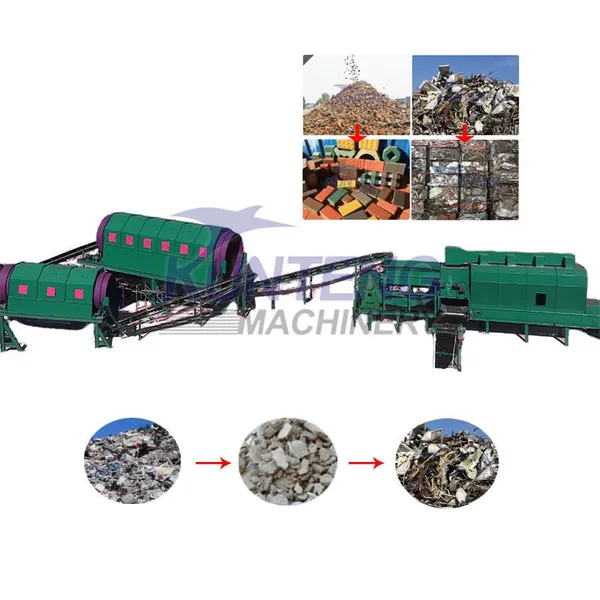 Construction Concrete Debris Recycling Machine Waste Sorter Warfare Building Rubble Waste Treatment Machinery EPC