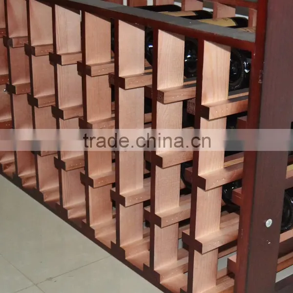 Pine Wood Wine or Beverage Display Rack/flooring Wooden Wine photo-3