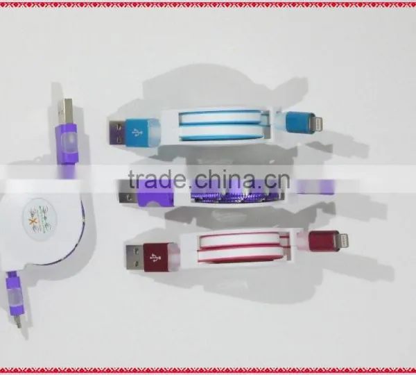 Blue Color Zipper Standard Length USB Charger Cable Assembly photo-6