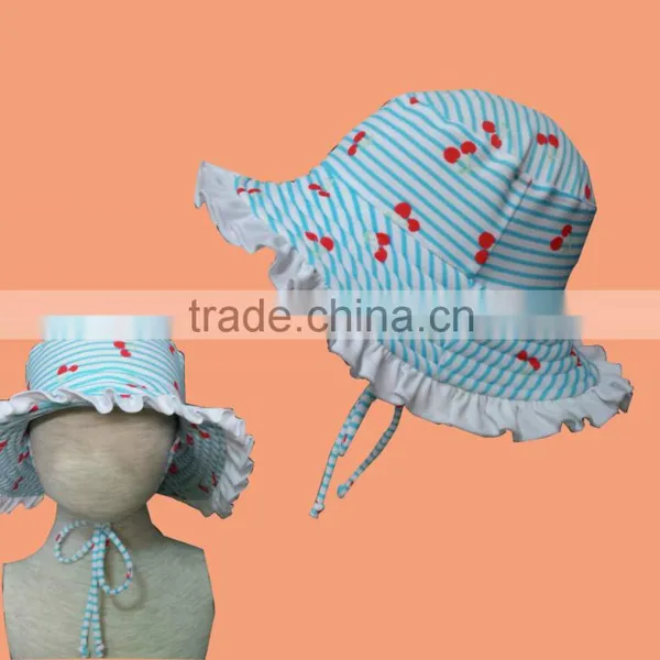 Kids Swimwear Bucket Hat 2-8Y Swimming Cap Stock Swimwear