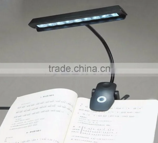 63LM 9 LED Clip On Black Flexible Gooseneck Orchestra Music Stand Lamp photo-2