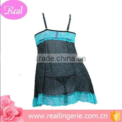 The Fashion Blue/pink Black Lingerie / Babydoll/thin G-string photo-3