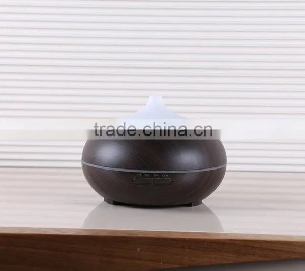 300ml Aroma Essential Oil Diffuser, Amazon Wood Grain Ultrasonic Cool Mist Humidifier With Color LED Lights Timer photo-5