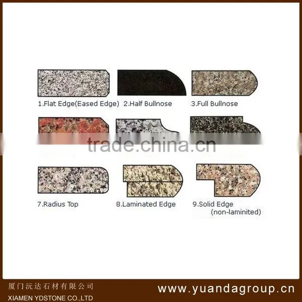 Bottom price hot sell arc edge vanity top