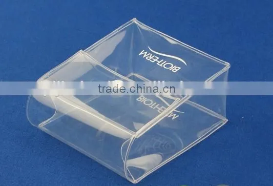 Wholesale Cheap Price Clear Pvc Plastic Bag With Snap Button Small Clear Plastic Cosmetic Bag With Snap Botton photo-3