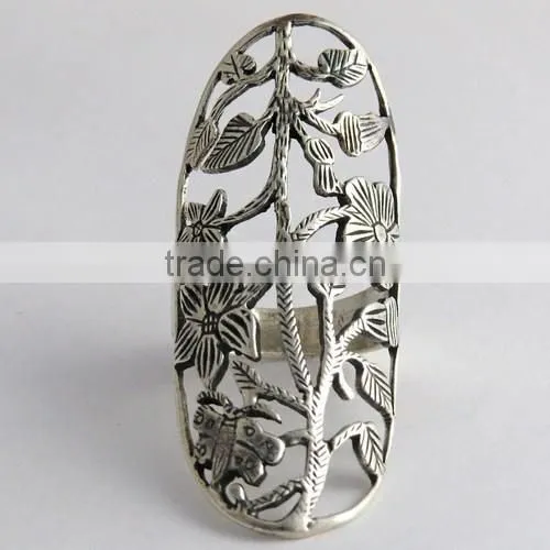 Antique Filigree Design Ring, Silver Jewellery India, Online Silver Jewellery photo-5