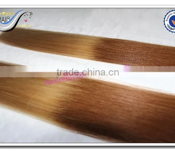 Wholesale Indian Remy Tape Hair Extensions Virgin Indian Hair Ombre Hair Extension photo-3