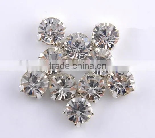 Sedex Audited Factory 2 Pillar Metal Sew-on Rhinestone Beads With Catcher photo-3