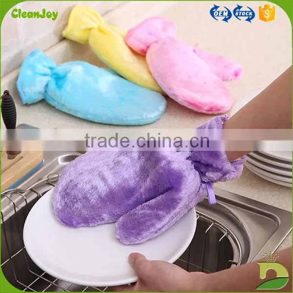 Multi-purpose Super Absorbent Cleaning Gloves Free of Detergent photo-3