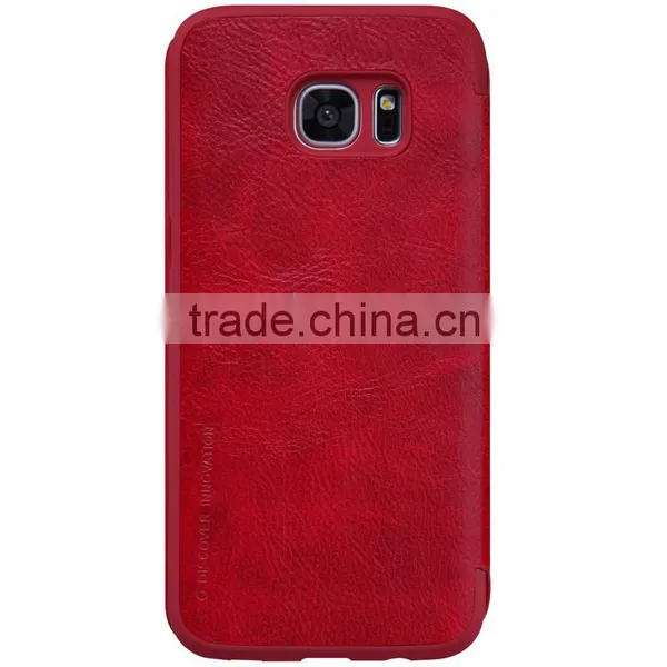 Nillkin Brand Qin Series Luxury Card Holder Case for Samsung S7 Edge Shockproof Flip Leather Case MT-5515 photo-2