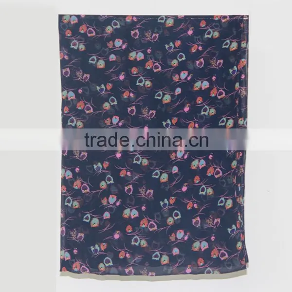 Fashion Grade One Digital Print Custom Design Silk Scarf for Sale photo-2