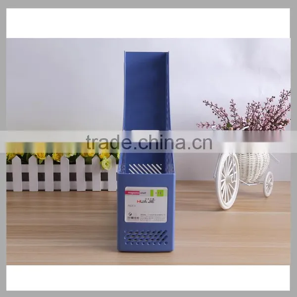 Office Plastic File Box Basket Cubbyhole File Holder Document Paper Magazines Rack photo-4