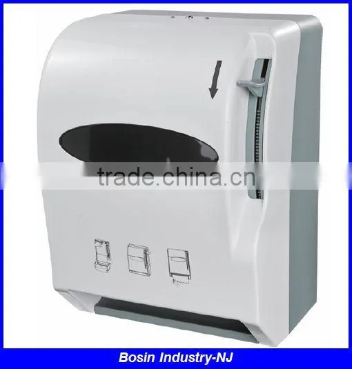 Intelligent Plastic Jumbo Roll Bathroom Auto Cut Paper Dispenser photo-2
