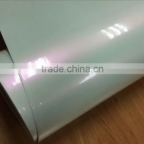 Popular White Chameleon Pearl Vinyl Film With Air Free Bubbles photo-2