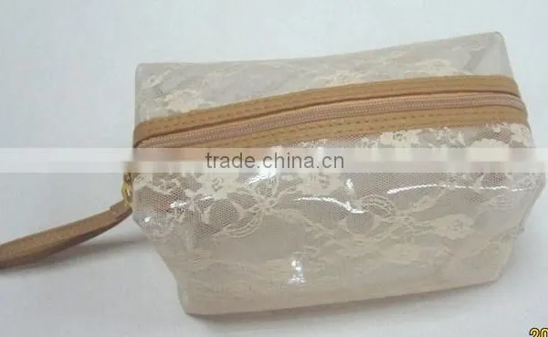 Popular Beauty Transparent With Mesh Cosmetic Bag photo-2