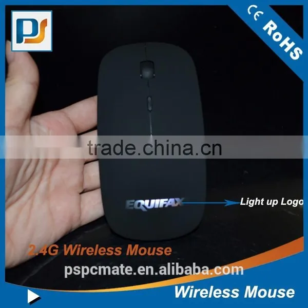 Laser Engraved LED Light Logo Mouse Wireless for Laptop PC photo-2