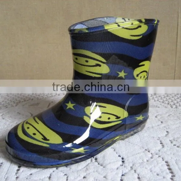 New Children Printing PVC Waterproof Rainboots photo-3