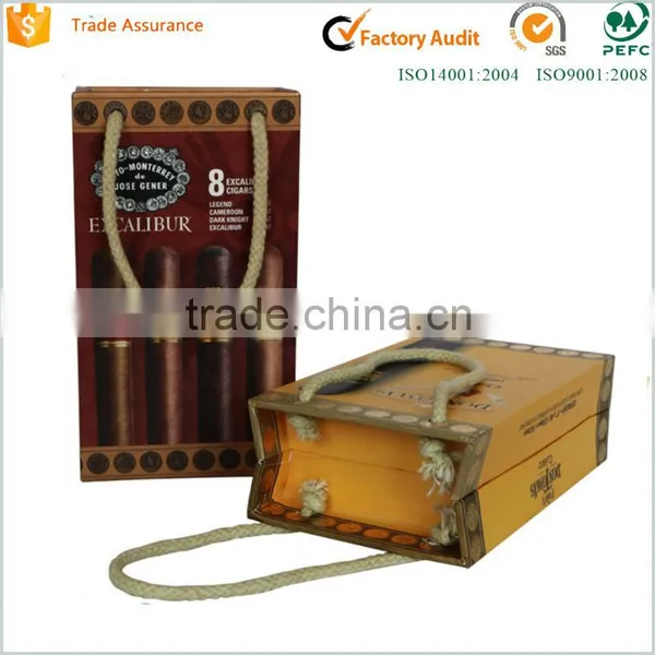 Packaging Box Industrial Use and Glossy Lamination Printing Handling Cigar Box photo-2