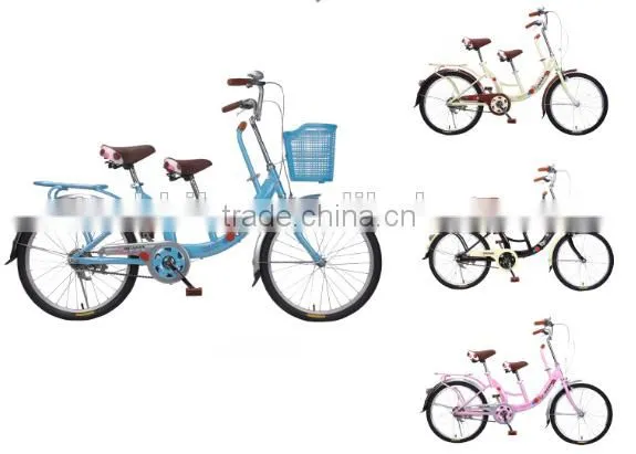 22 Inch Tandem Bike / Single Speed Tandem Bicycle / Bicycle for Mom and Baby photo-5