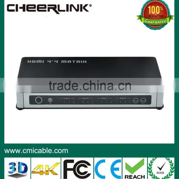 1080p Audio Video 4x4 4x2 Hdmi Matrix photo-3