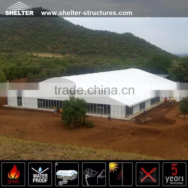 30m Temporary White PVC Fabric Dome Tent Industrial Warehouse Tent for Sale photo-3