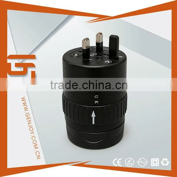 ALL IN ONE ROTATABLE International 5v 12v Usb Travel Adaptor With 2 Usb Port photo-2