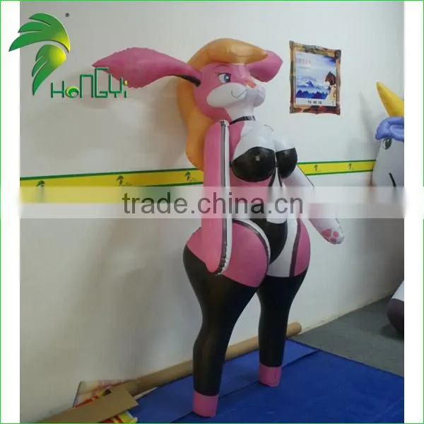 Soft PVC0.4 Lovely Inflatable Rabbit / Bunny Girl / Inflatable Bunny photo-3